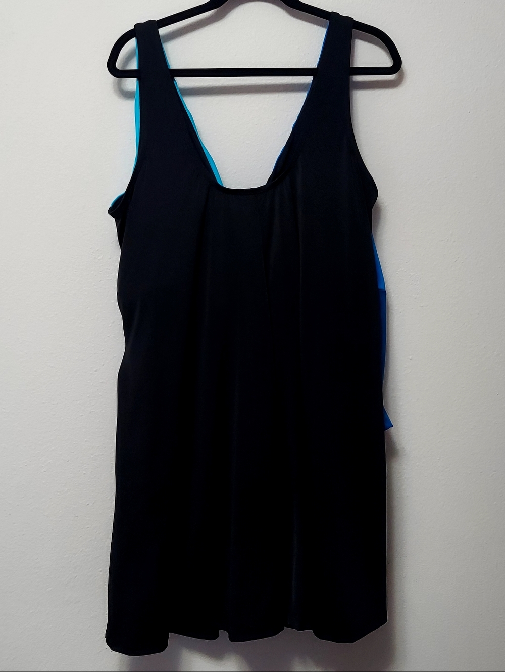 Color Block Fit And Flare Swim Dress By Swim 365 Plus Size 28 - Picture 3 of 7
